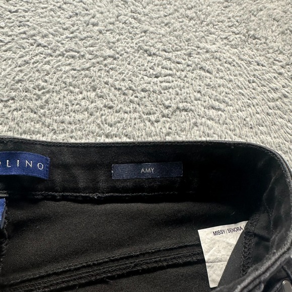 Bandolino Amy Jeans Womens 8 Black Cotton Denim Straight Leg Stretch Workwear - Picture 5 of 12